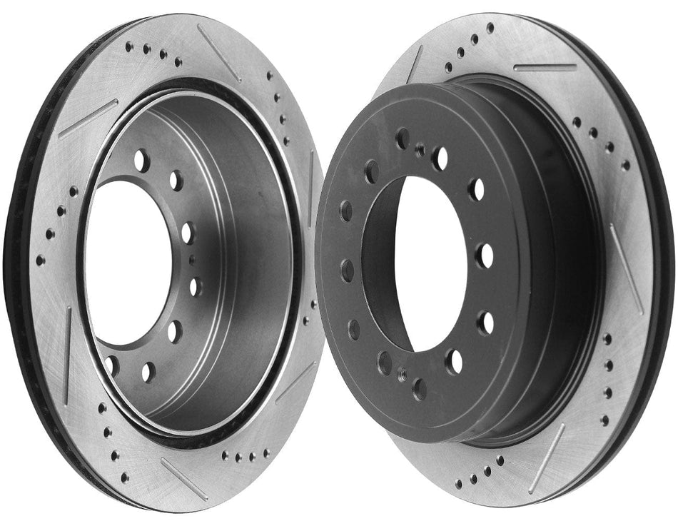 312mm Rear Slotted Disc Brake Rotors For Toyota 4Runner 2010-2014 FJ Cruiser