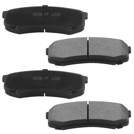 MotorbyMotor Rear Brake Rotors & Brake Pad Kit 312mm Drilled & Slotted Design Fits for Lexus GX460, Toyota 4Runner, Toyota FJ Cruiser