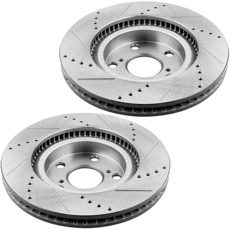 Front Brake Rotors Ceramic Pads for 2007 2008 2009 2010 2011 Toyota Camry