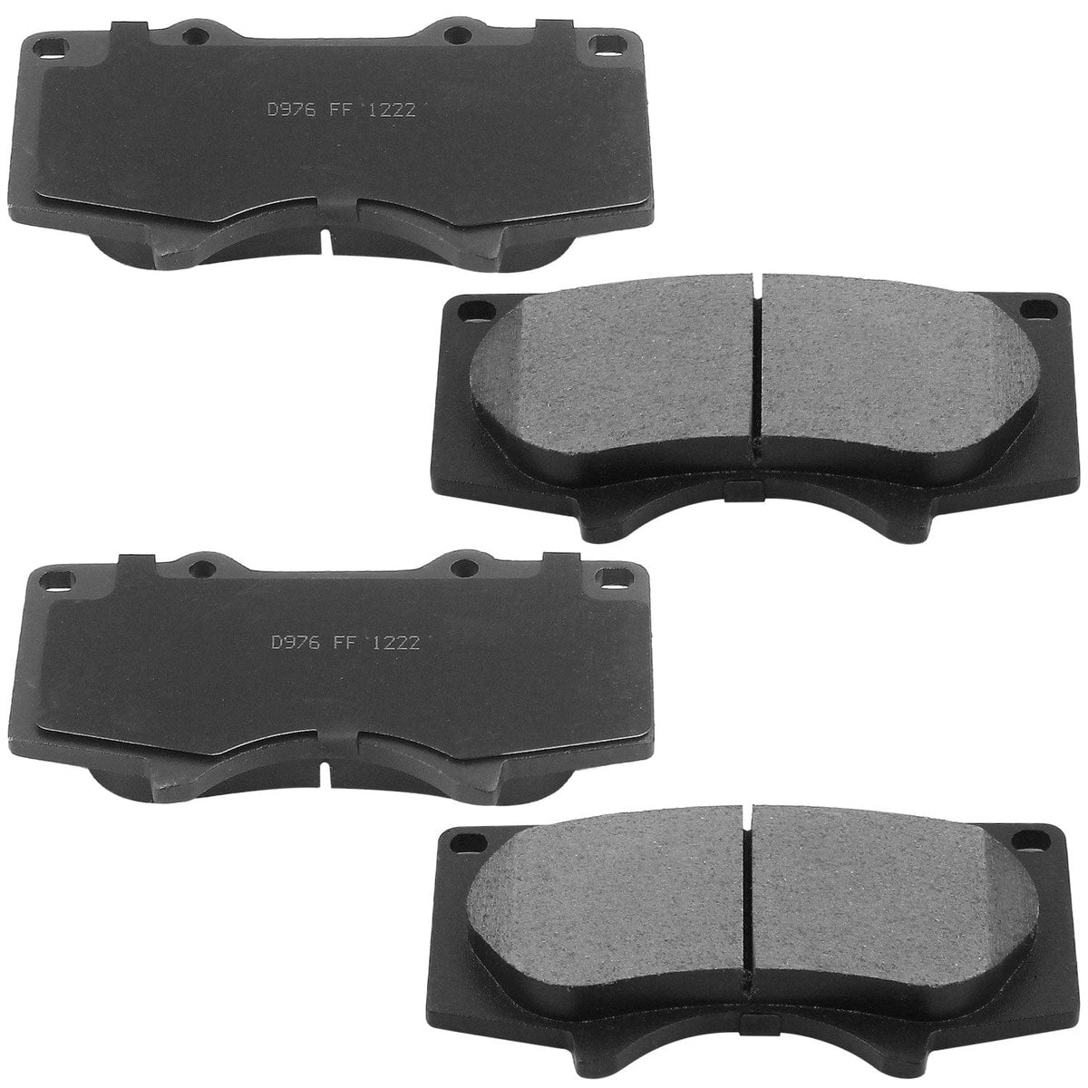 319MM Front Brake Rotors & Ceramic Pads for Toyota Tacoma FJ Cruiser 2003 - 2020