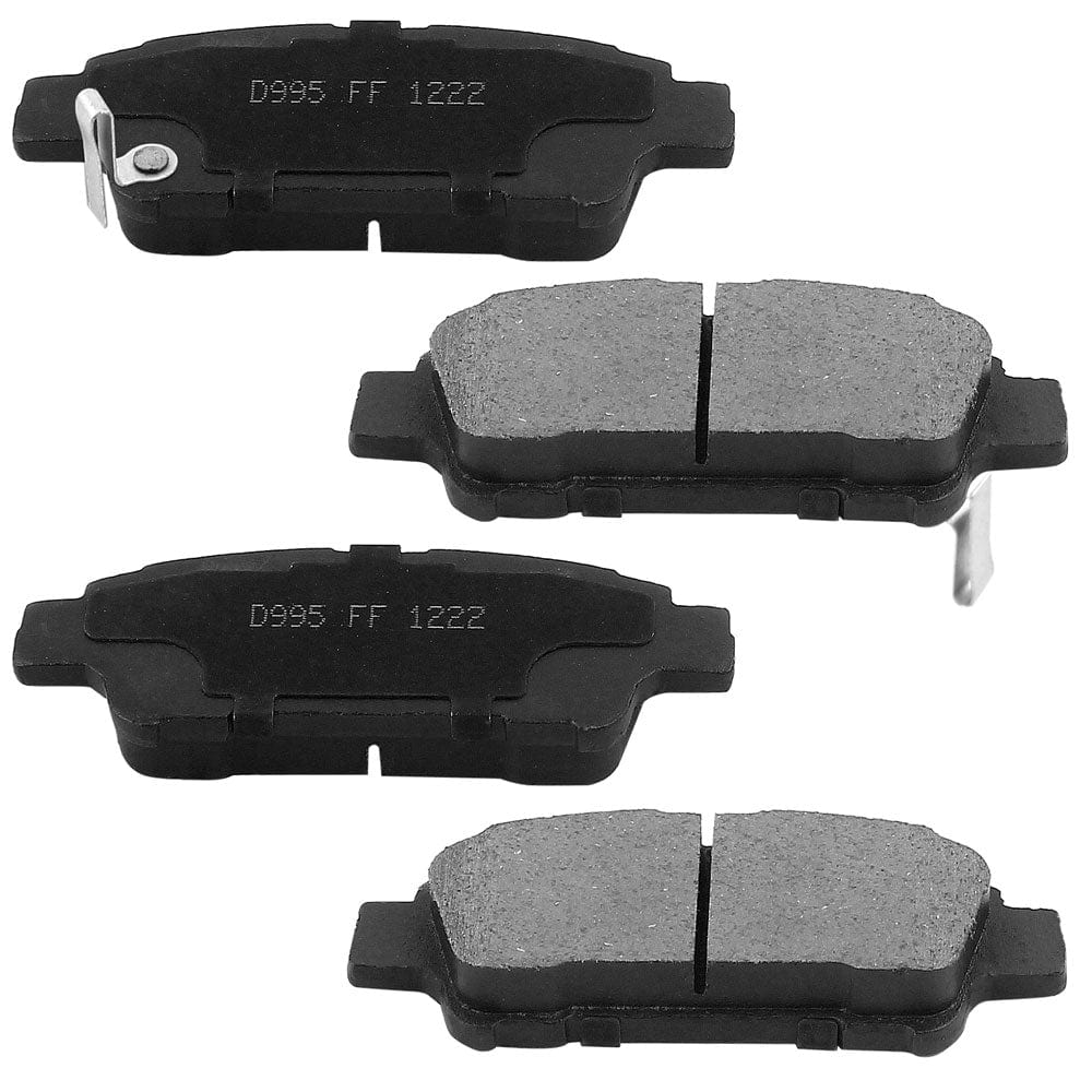 Motorbymotor Rear Brake Rotors 291mm Drilled & Slotted Design Brake Rotor & Brake Pad kit Fits for Toyota Sienna 2004-2010