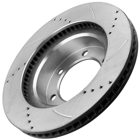 Front Disc Vented Brake Rotors Pair For Toyota Tacoma FJ Cruiser 2003-09 4Runner