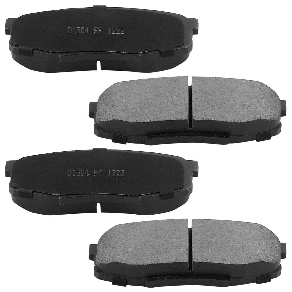 Rear Drilled & Slotted Disc Brake Rotors + Ceramic Pads + Cleaner & Fluid Fits for 2008-2019 Lexus LX570, 2008-2020 Toyota Land Cruiser, 2008-2020 Toyota Sequoia, 2007-2020 Toyota Tundra