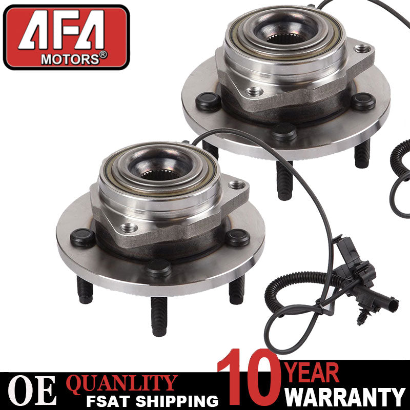 New 2 Front Wheel Hub Bearing Assembly For Dodge Dakota Mitsubishi W/ABS 5 Lugs