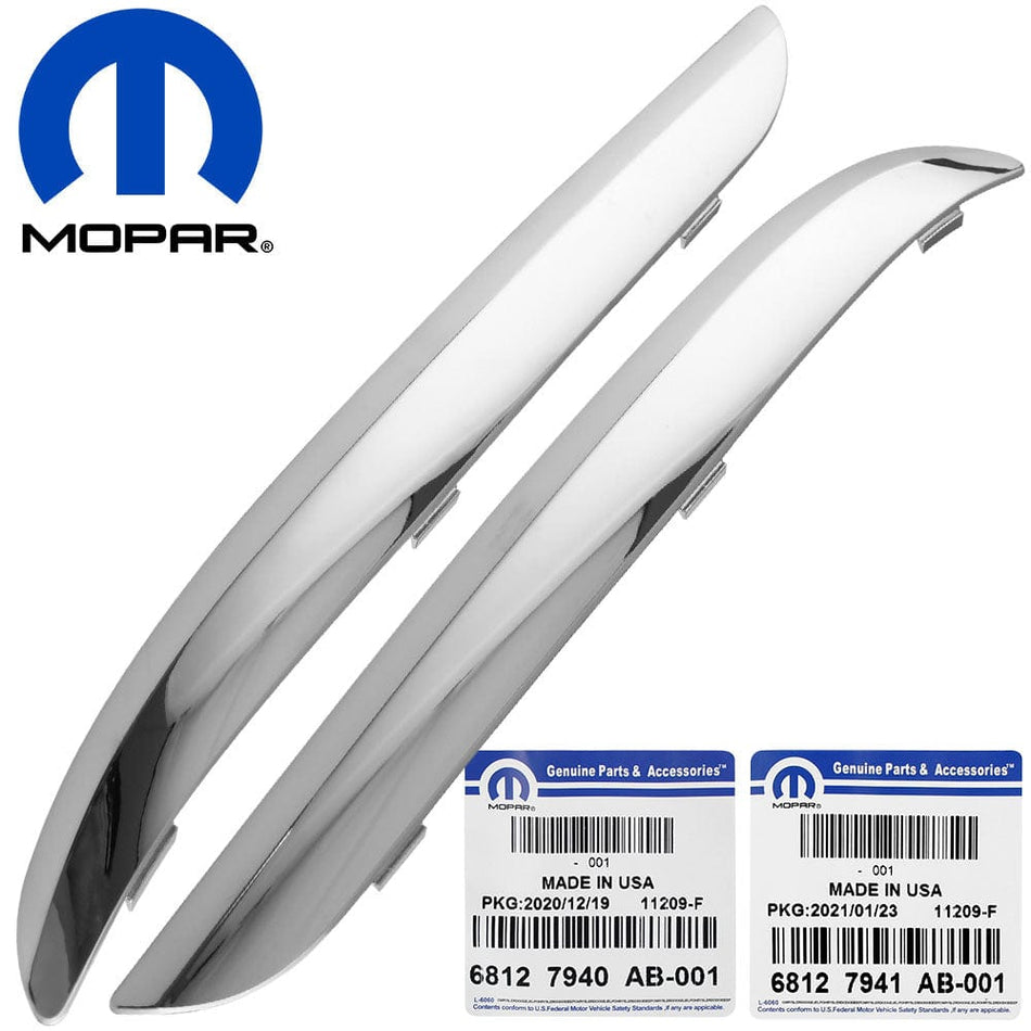 Mopar Chrome Front Bumper Trim / Molding Set for 2011-14 Chrysler 300