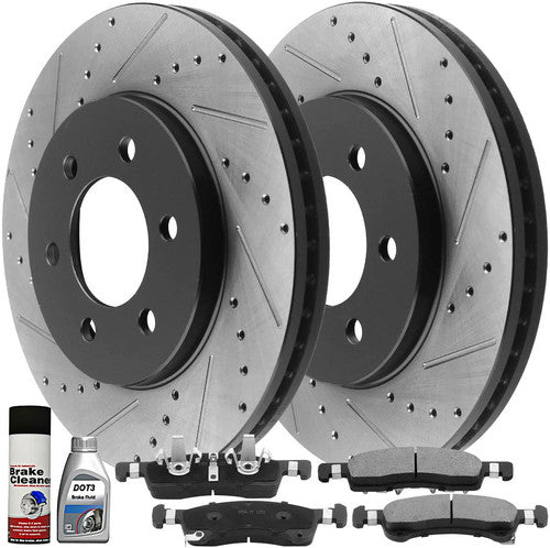Front Rotors + Ceramic Brake Pads  FORD EXPEDITION LINCOLN NAVIGATOR 2002 - 2006