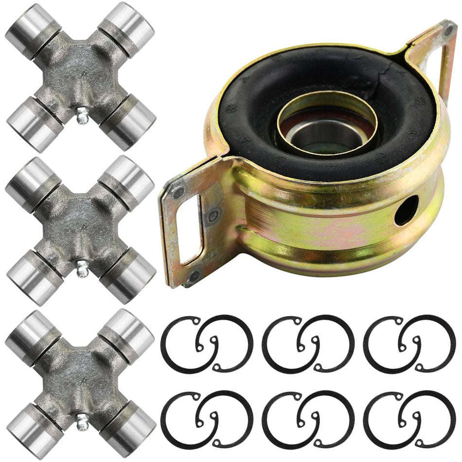For 2000-2016 2017 Toyota Tundra Tacoma Driveshaft Support Bearing + U-Joints