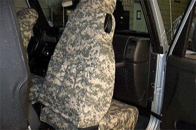 CalTrend Digital Camo Canvas Seat Covers -  Digital Camouflage Seat Cover by CalTrend