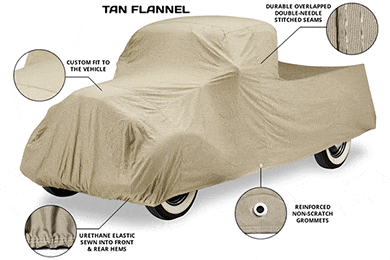 Covercraft Tan Flannel Car Cover - Cotton Flannel Custom Car Covers