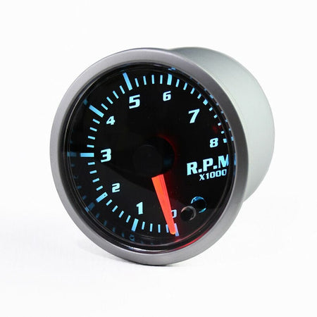 2" 52mm Tachometer Tacho Gauge 0-8000RPM 7 Colors LED Display 12V Auto Car Truck