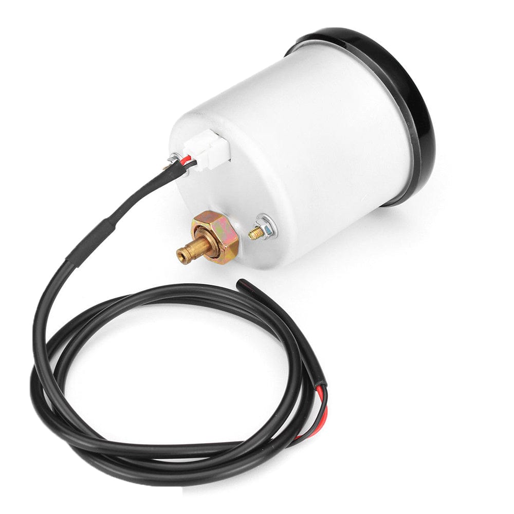 7 Color Turbo Boost Gauge Kit-30 PSI Pressure Vacuum Pointer Gauge 12V- 2-1/16" 52mm for Car Truck- Black Dial - Smoked Lens