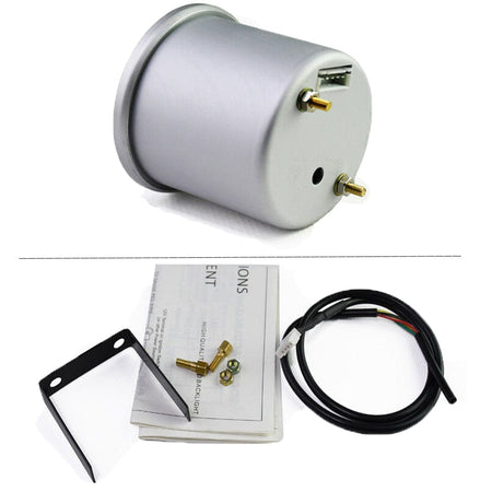 MotorbyMotor 2" 52mm Air Gauge 7 Colors LED Car Auto Air Fuel Ratio Air Gauge Meter-Universal