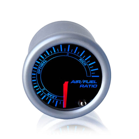 MotorbyMotor 2" 52mm Air Gauge 7 Colors LED Car Auto Air Fuel Ratio Air Gauge Meter-Universal