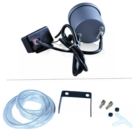 MotorbyMotor 52mm Gauge Turbo Boost, 7 Color 30 PSI Turbo Pressure Gauge Vacuum Meter-Universal