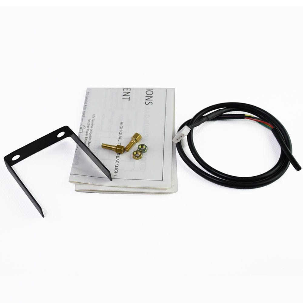 Universal 2'' 52mm RPM Gauge, 7 Color 8,000 RPM Tachometer Gauge -Smoked Lens Tacho Gauge for Car