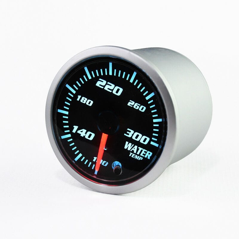 2" Coolant Water Temp Gauge Thermo 100-300 Fahrenheit Meter 1/8 NPT 7 LED Color