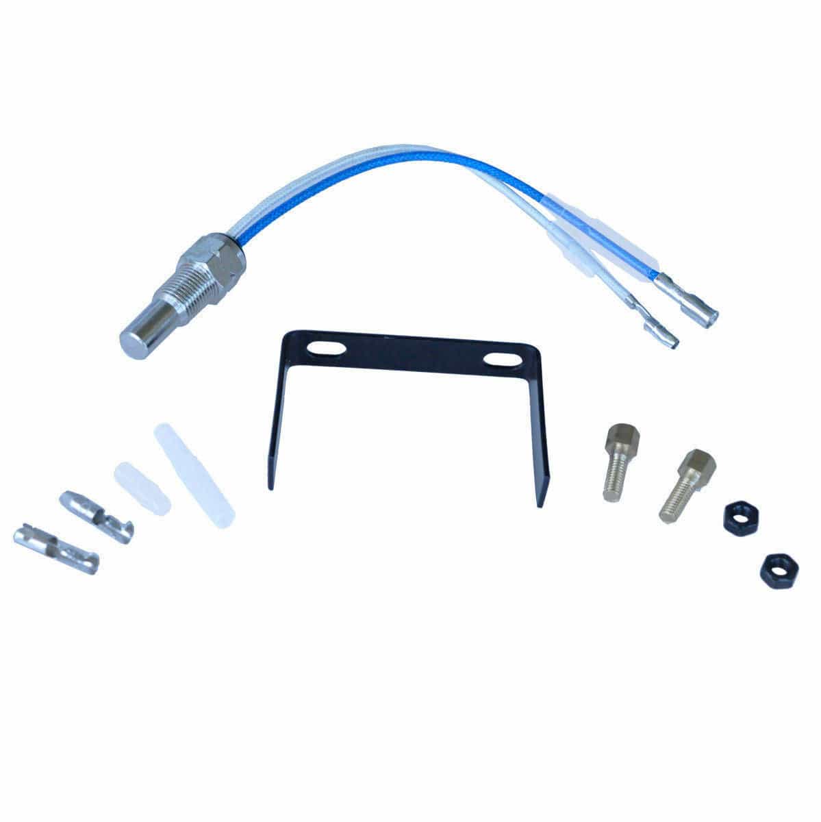 2" Digital Oil Temperature Gauge with Sensor LED Gauge Kit- Blue LED/Black Trim