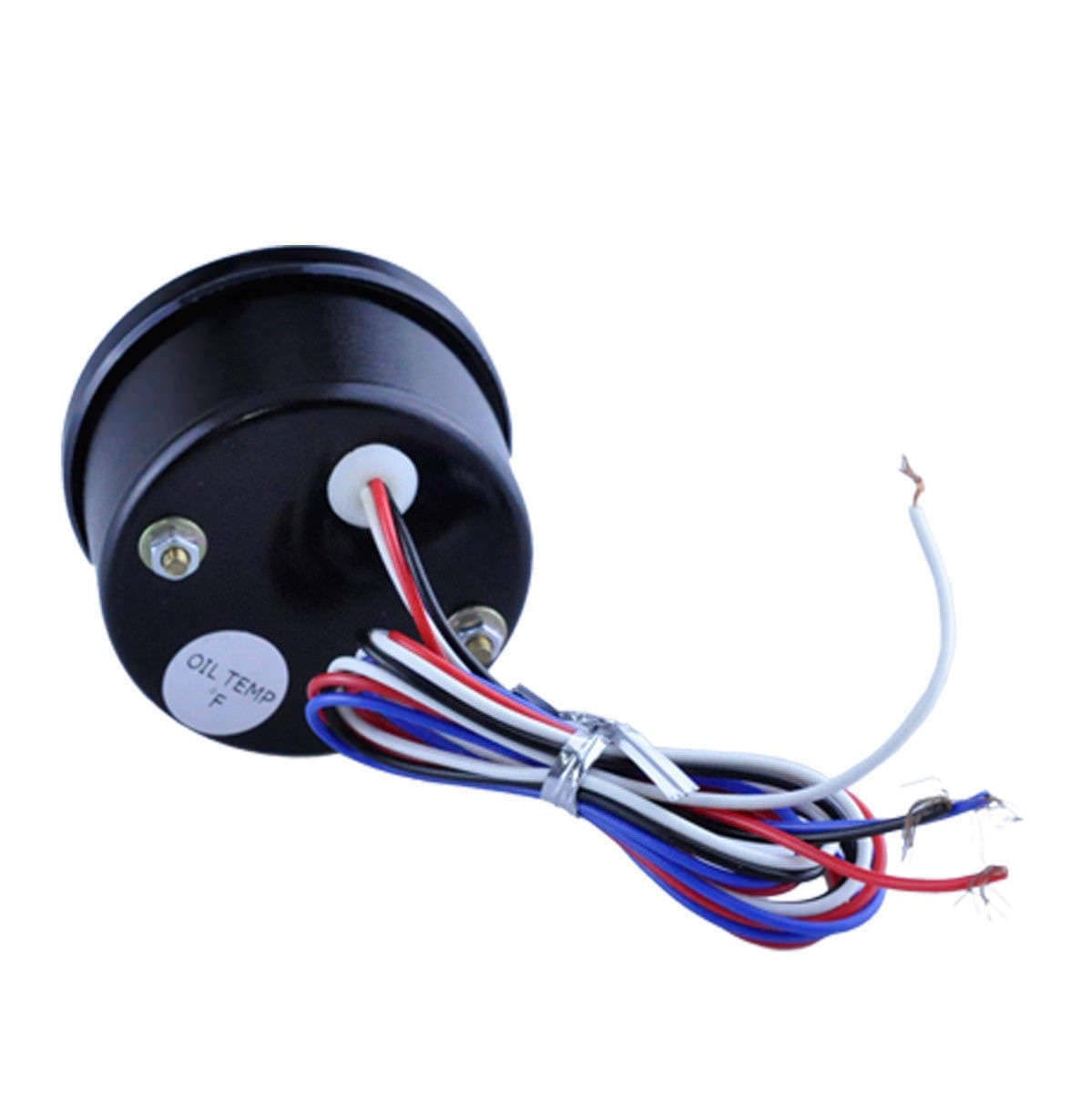 2" Digital Oil Temperature Gauge with Sensor LED Gauge Kit- Blue LED/Black Trim