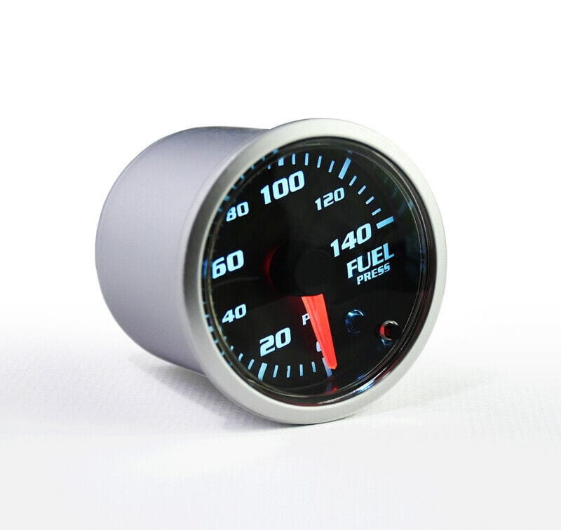 52mm/ 2" Fuel Pressure Gauge Press Meter Black Face 0-140 PSI Alluminium 12V