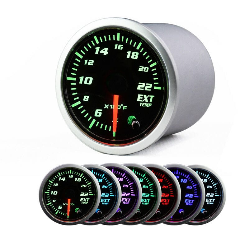 Universal Car 2" 52mm EGT Exhaust Gas Temp Gauge LED Pointer Temperature Meter