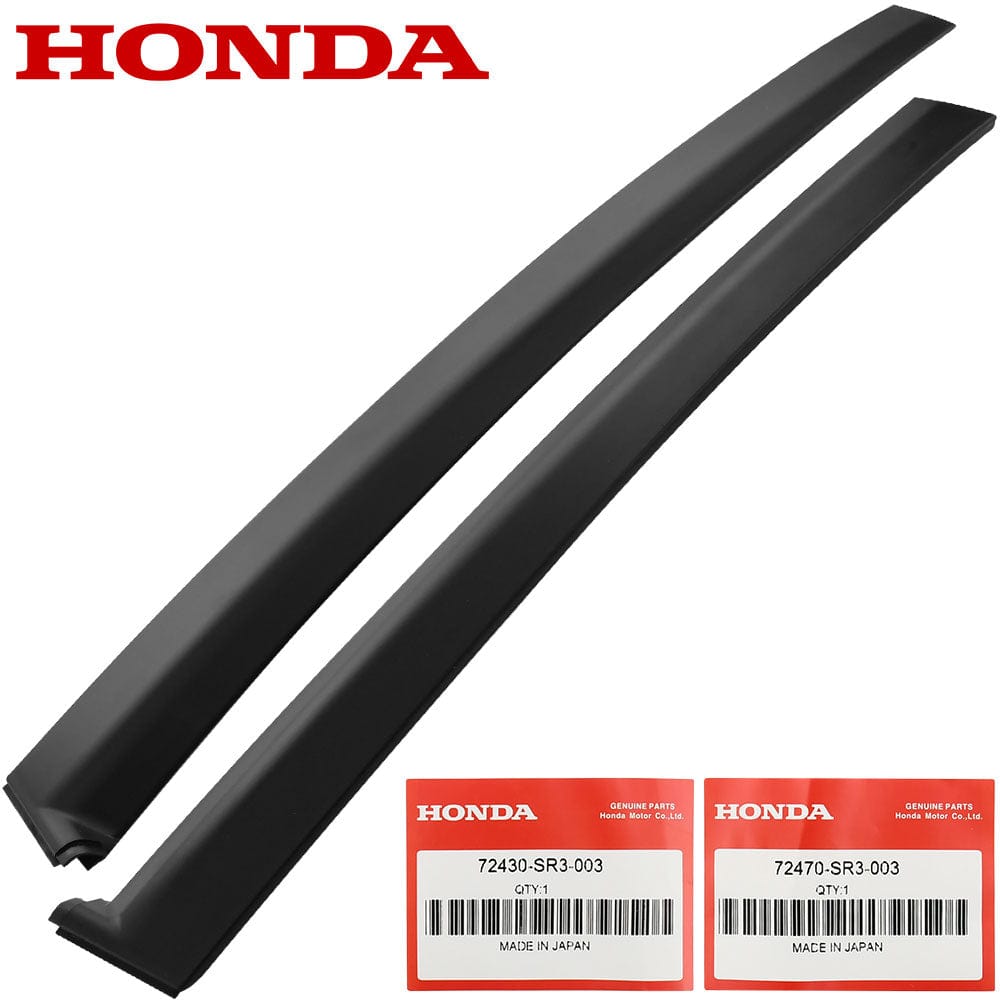 Honda LH&RH Door Garnish Trim Pillar Sash 1992-95 Civic 2Dr 3Dr 72470-SR3-003
