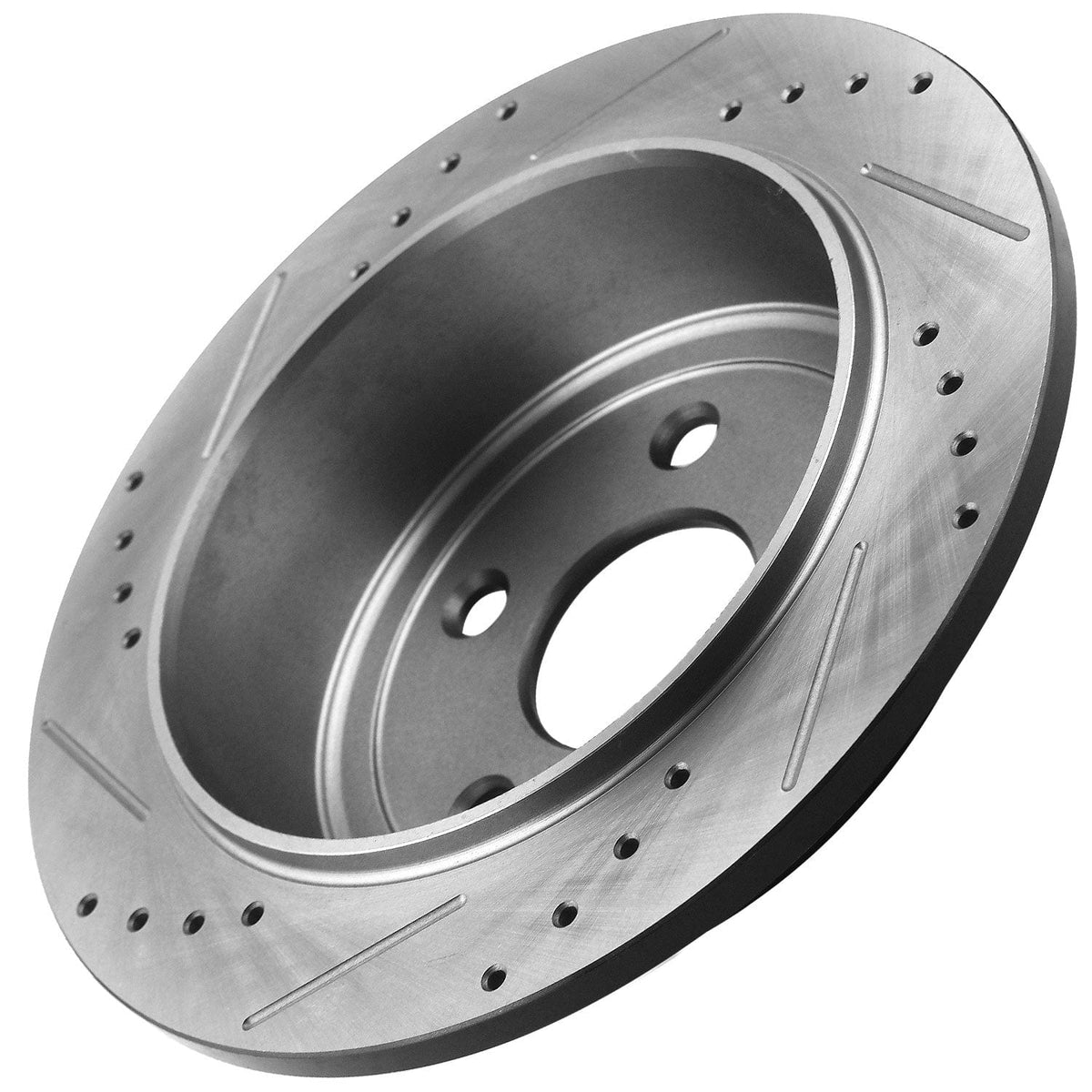 For Jeep Grand Cherokee Commander (XK) Rear Drilled & Slotted Disc Brake Rotors