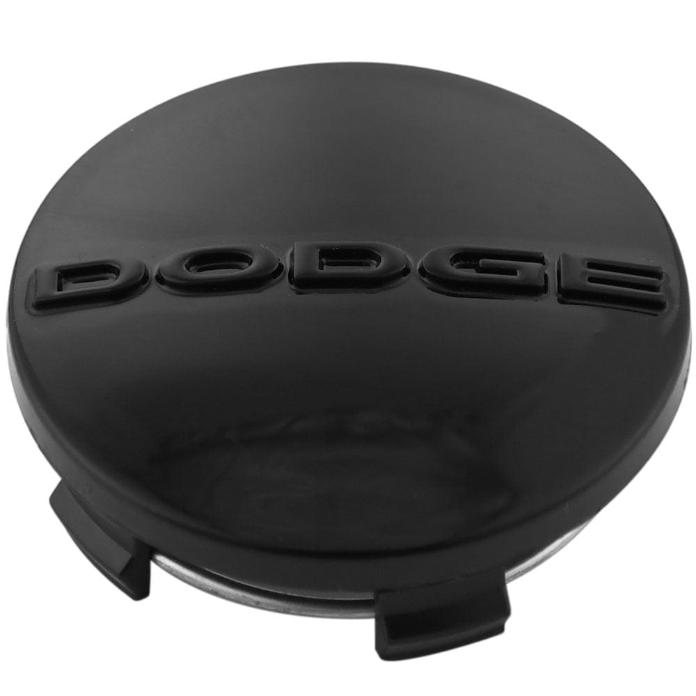 Mopar 1SK35TRMAA OEM Dodge Black Wheel Center Caps Set for Challenger Charger