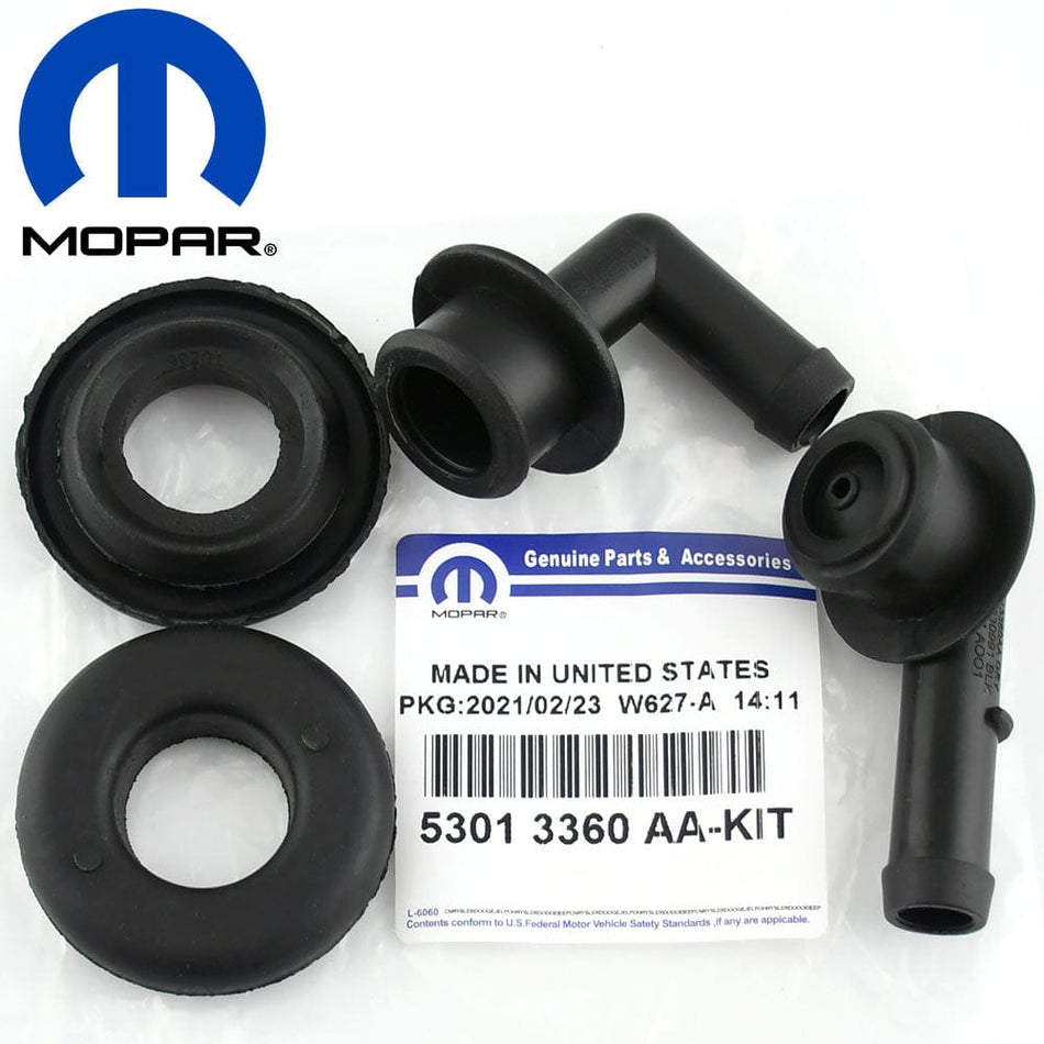 MOPAR PCV CCV Vent Valve Elbows & Grommets for 00-04 JEEP GRAND CHEROKEE 4.0L