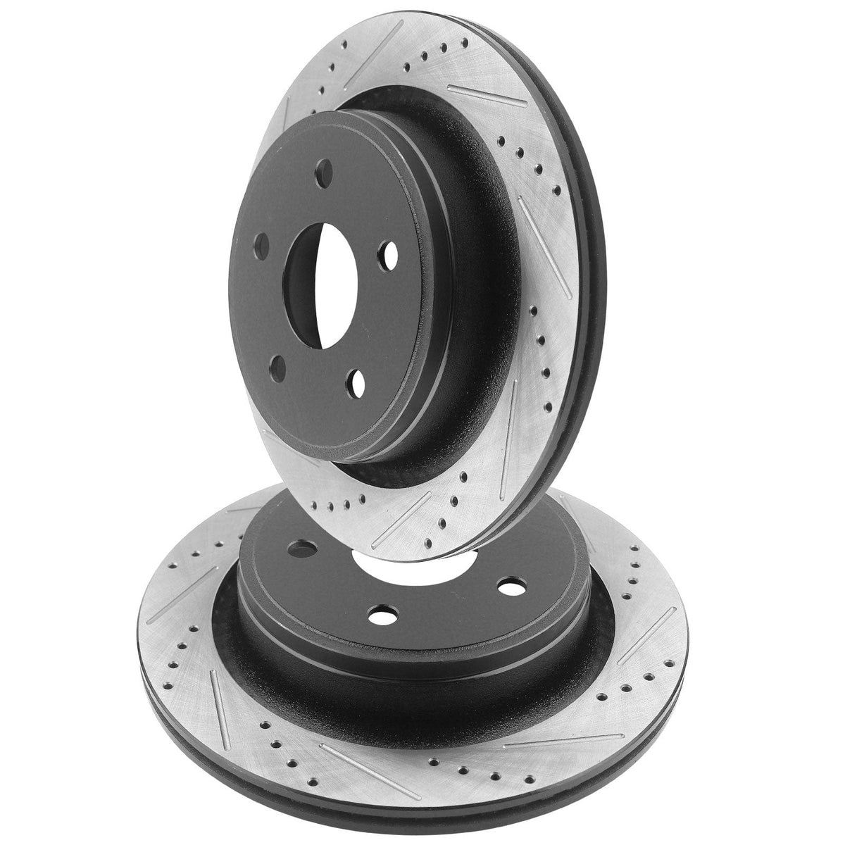 Rear Slotted Disc Brake Rotors Pair For Ram 1500 Dodge Durango Chrysler Aspen