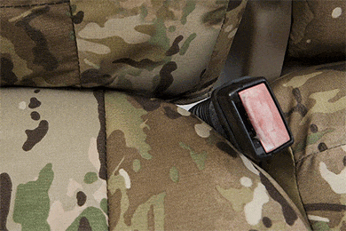 SKANDA Multi Cam Camo Seat Covers from Coverking- Tactical Ballistic Seat Cover - Best Price on Camouflage Molle Seat Covers