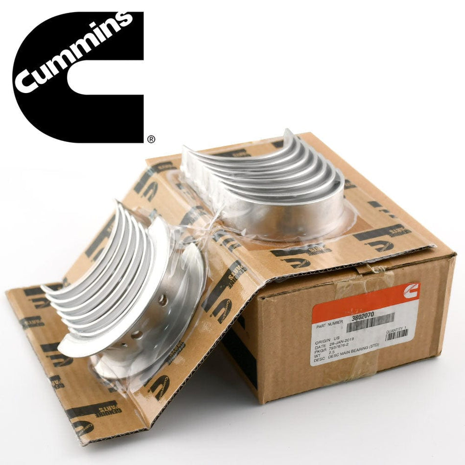 Cummins OEM Main Bearing Standard STD for 1989-2002 Dodge 5.9L 12V 24V 3802070