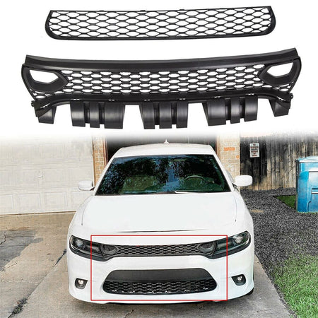 Mopar For 15-19 Dodge Charger SRT Scat Pack Daytona Upper Grille w/Bezels Dual Inlets 68417505AB