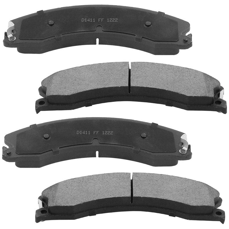Front Rotors Ceramic Pads For 2012 2013 2014- 2016 Chevy Silverado GMC Sierra HD