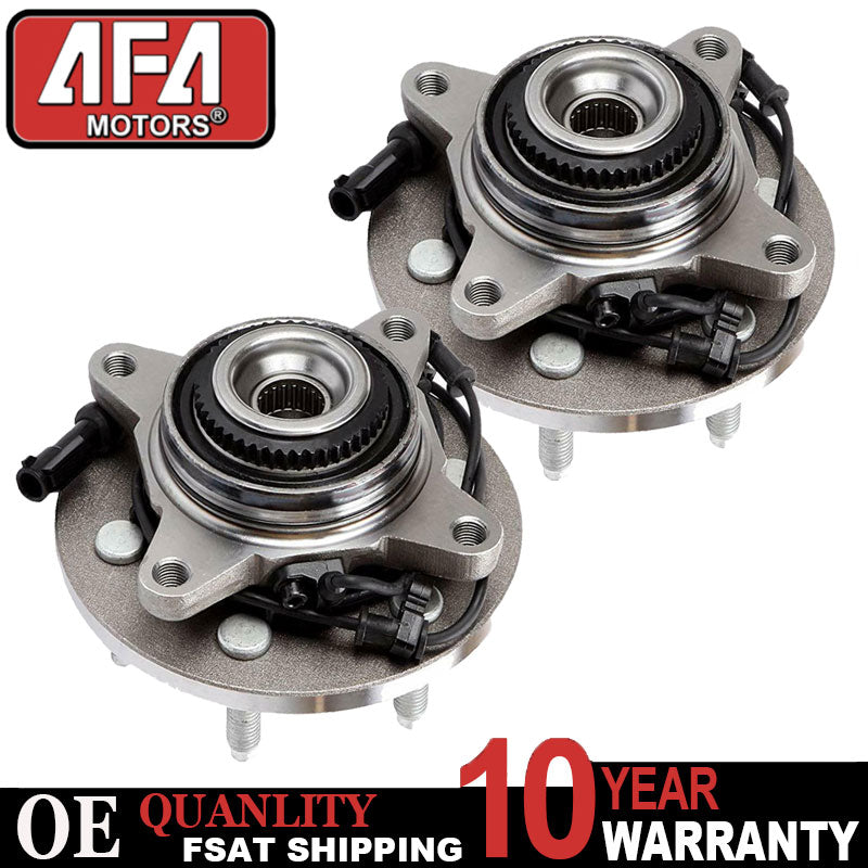 Set Front Wheel Bearing & Hub Assembly for 2003 2004 2005 2006 Ford Expedition