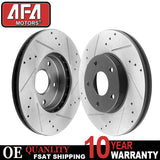 Rear Drill And Slot Brake Rotors Ceramic Pads For Chevrolet Impala Monte Carlo