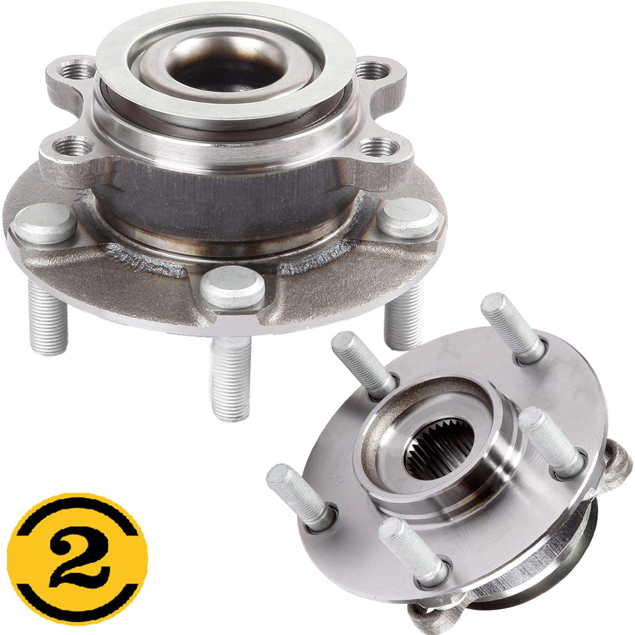 Front Wheel Bearing Hub Assembly Fits 2009 2010 Nissan Rogue Rogue Select 2pcs