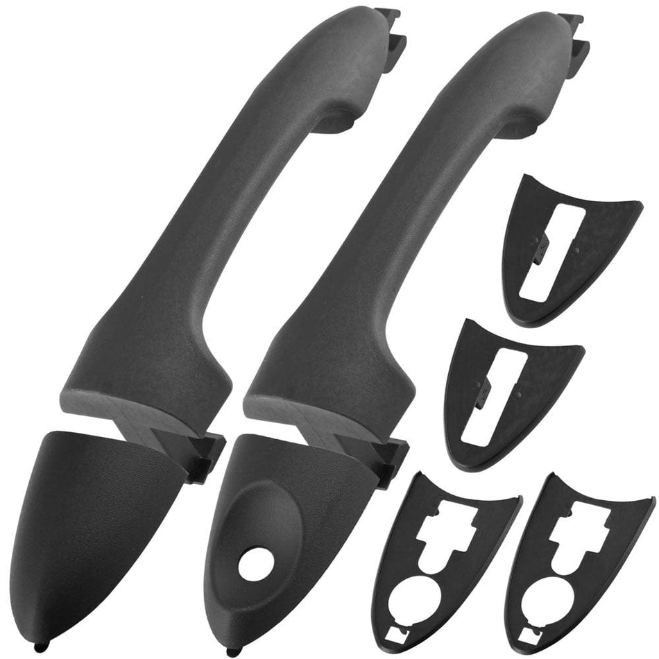 2Pcs Front Exterior Door Handle Fits for Ford Focus 2000-2007, Ford Escape 2001-2007, Mazda Tribute 2001-2006 Outer Outside Car Door Handles