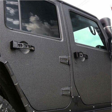 5pcs Black Front Tailgate Exterior Door Handles Fits for 2007-2018 Jeep Wrangler JK-4Door
