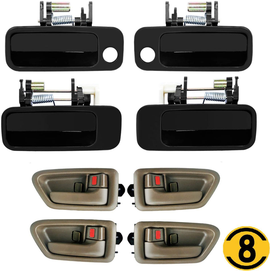 8PCS Door Handles Kit for Toyota Camry 97-01 Front & Rear Inside & Outside