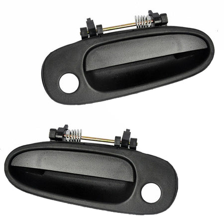 Exterior Door Handles for 1993-1997 Toyota Corolla Prizm Outer Front Rear Door Handle Outside Black-4 Pcs 69230-12140
