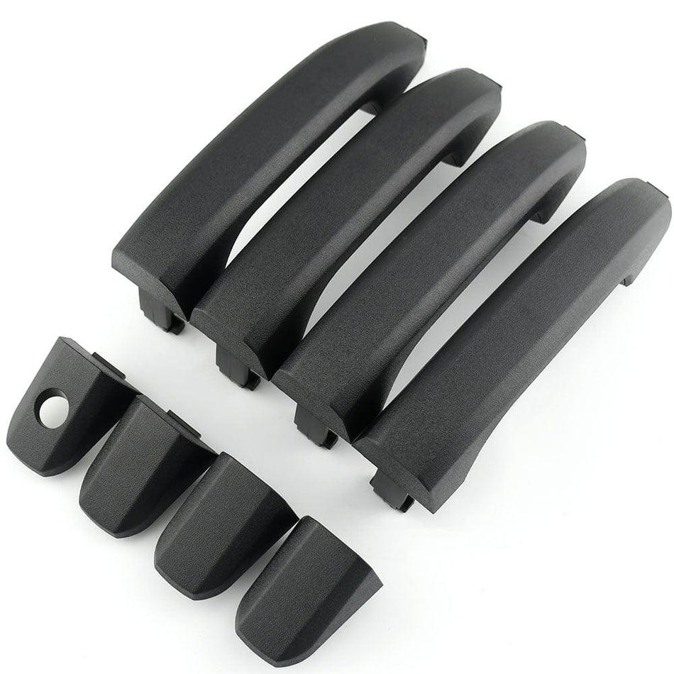 For Silverado Sierra Tahoe Yukon Suburban Gloss Black Painted 4 pcs Door Handles