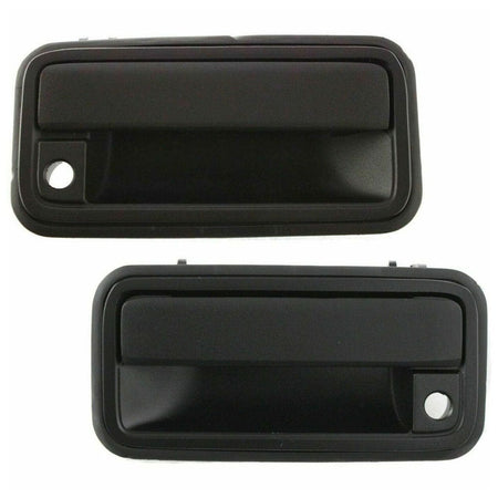 Front Outside Door Handles Fits for Chevy C1500 C2500 (Suburban), C3500, K1500 K2500 (Suburban) K3500, Tahoe; GMC C1500 C2500 (Suburban), C3500, K1500 K2500 (Suburban), K3500, Yukon-2 Pack Black