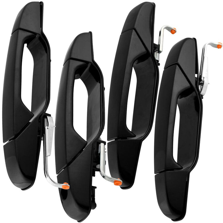 Front & Rear Exterior Door Handle Fits for Chevrolet Avalanche Cheyenne Silverado 1500 2500 3500 Suburban 1500 2500 Tahoe, GMC Sierra 1500 2500 3500 Yukon XL 1500 2500 Outer Car Door Handles-4 Pc