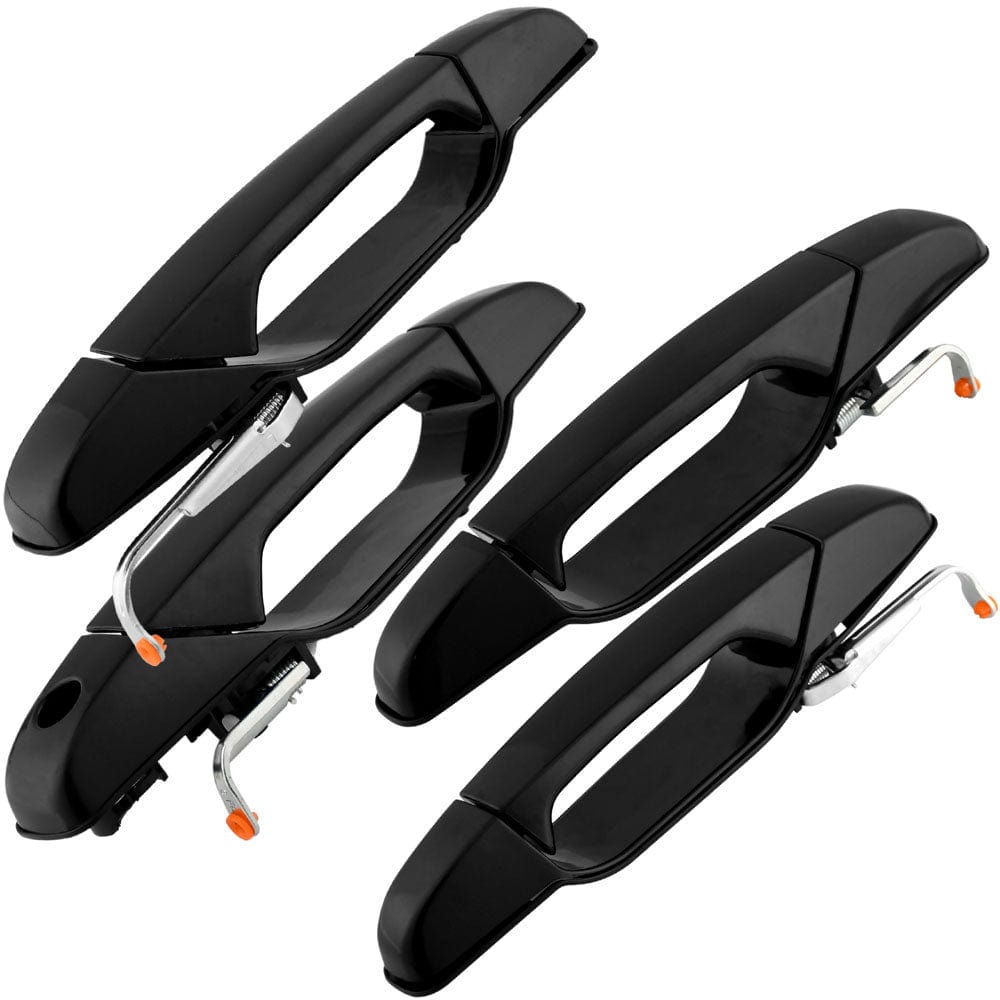 Front & Rear Exterior Door Handle Fits for Chevrolet Avalanche Cheyenne Silverado 1500 2500 3500 Suburban 1500 2500 Tahoe, GMC Sierra 1500 2500 3500 Yukon XL 1500 2500 Outer Car Door Handles-4 Pc