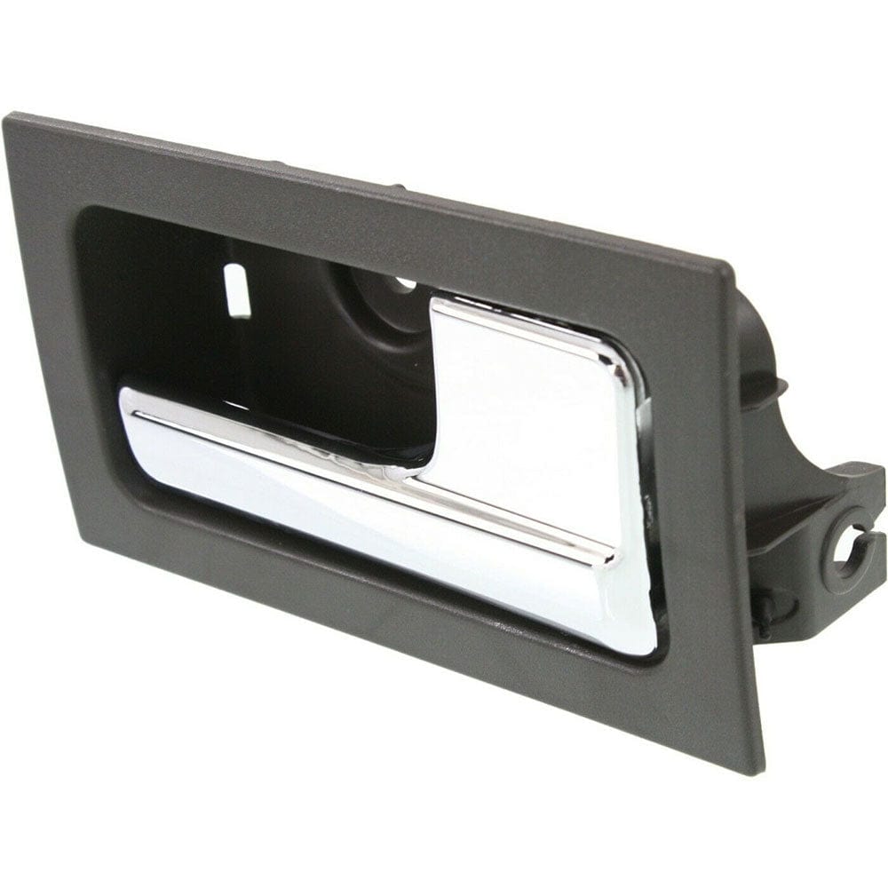 Interior Door Handle For 2009-2014 Ford F-150 Set of 4 Black Bezel Chrome Lever