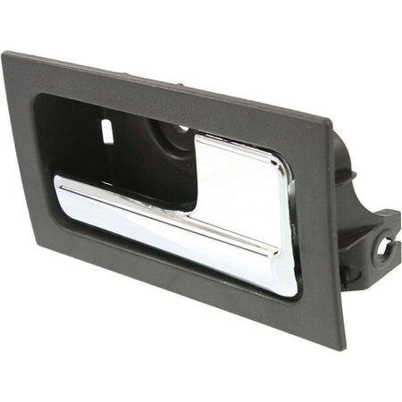 Interior Door Handle For 2009-2014 Ford F-150 Set of 4 Black Bezel Chrome Lever