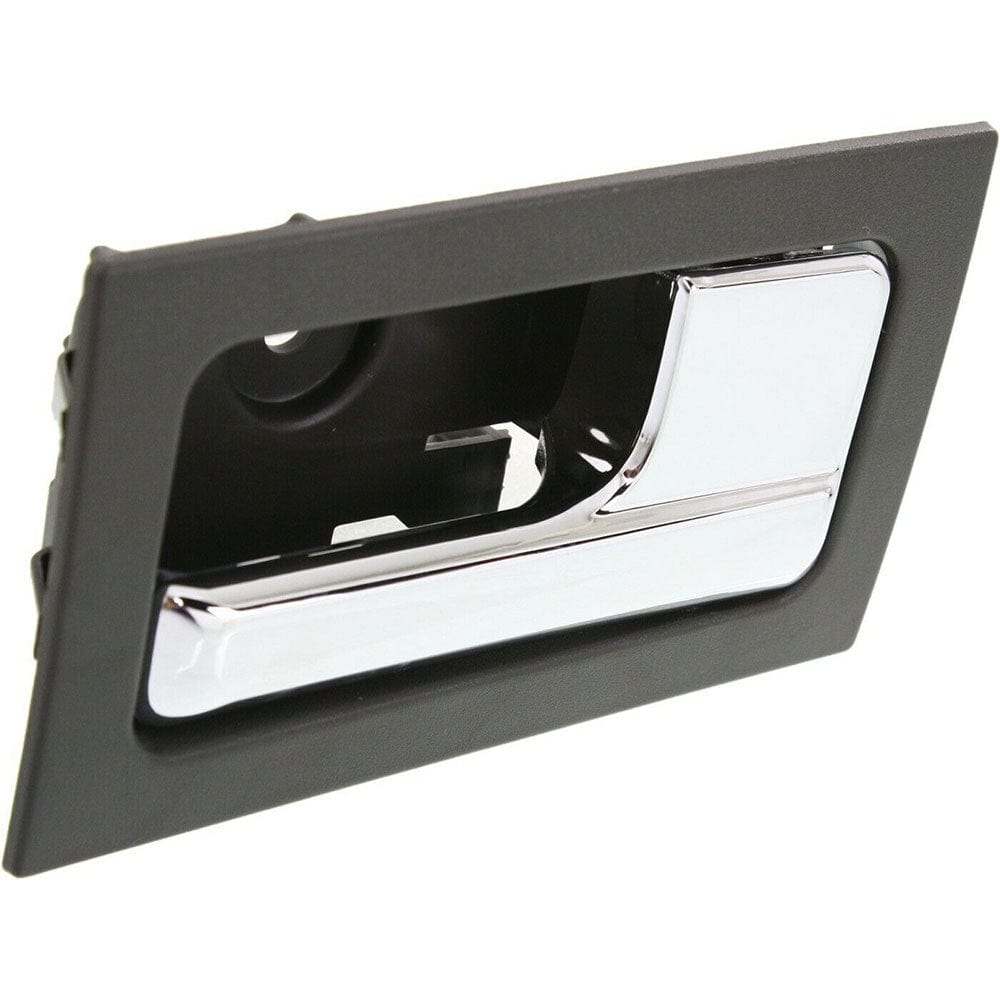 Interior Door Handle For 2009-2014 Ford F-150 Set of 4 Black Bezel Chrome Lever