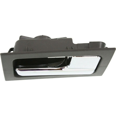 Interior Door Handle For 2009-2014 Ford F-150 Set of 4 Black Bezel Chrome Lever