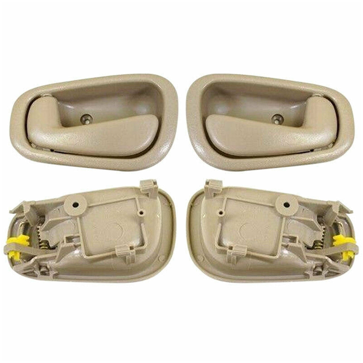 Interior Tan Beige Door Handle for 1998-2002 Toyota Corolla, 1998-2002 Chevy Prizm Inside Door Handles-4PK, Front or Rear