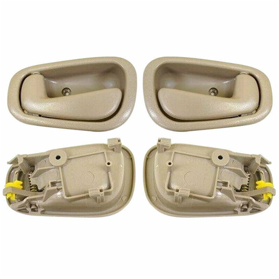 Interior Tan Beige Door Handle for 1998-2002 Toyota Corolla, 1998-2002 Chevy Prizm Inside Door Handles-4PK, Front or Rear